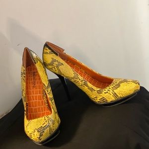 Bertini Snakeskin Heels